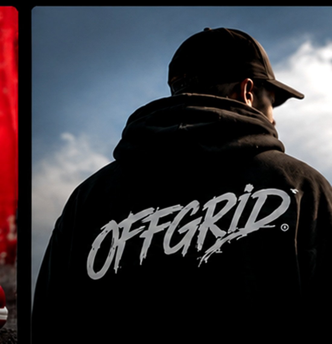 OFFGRID black streetwear hoodie